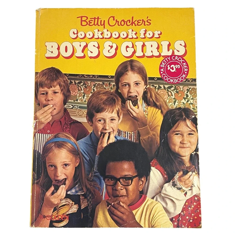 Betty Crocker Cookbook for Boys and Girls 1981 Revised Ed. Vtg 80s Golden Book